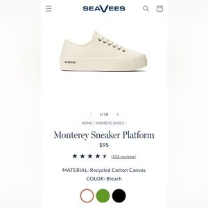 Brand New SeaVees Monterey Platform Sneaker